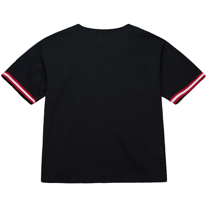 Maillot à boutons complets Mitchell & Ness Alabama Crimson Tide On The Clock pour homme