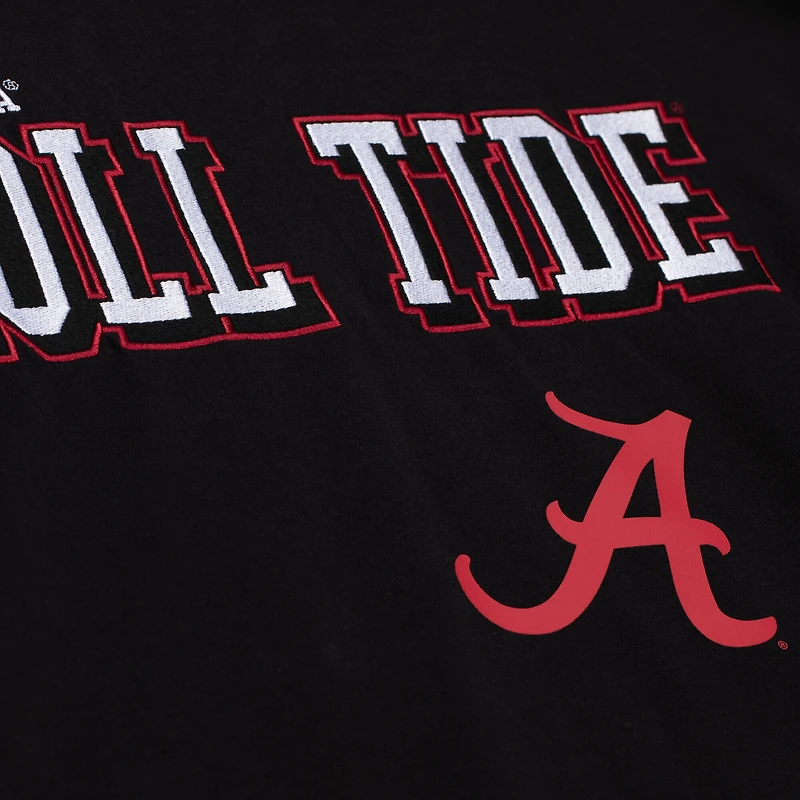 Men's Mitchell & Ness Black Alabama Crimson Tide Training Camp Long Sleeve T-Shirt