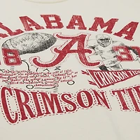 Men's Mitchell & Ness  Cream Alabama Crimson Tide Heritage Scholar T-Shirt