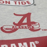 Men's Mitchell & Ness Heather Gray Alabama Crimson Tide All Over Print Sweatshirt