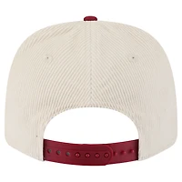Men's New Era Cream/Crimson Alabama Crimson Tide Loyal Corduroy 9SEVENTY Adjustable Hat