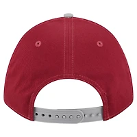 Men's New Era Crimson/Gray Alabama Crimson Tide Arch Two-Tone Rope 9FORTY A-Frame M-Crown Adjustable Hat