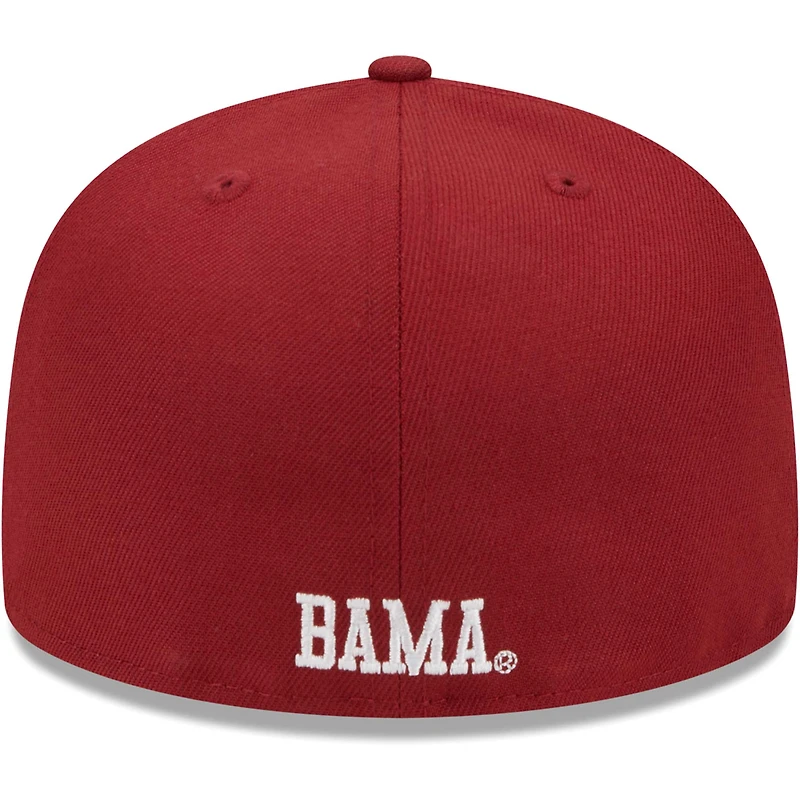 Casquette ajustée 59FIFTY Alabama Crimson Tide de New Era pour homme