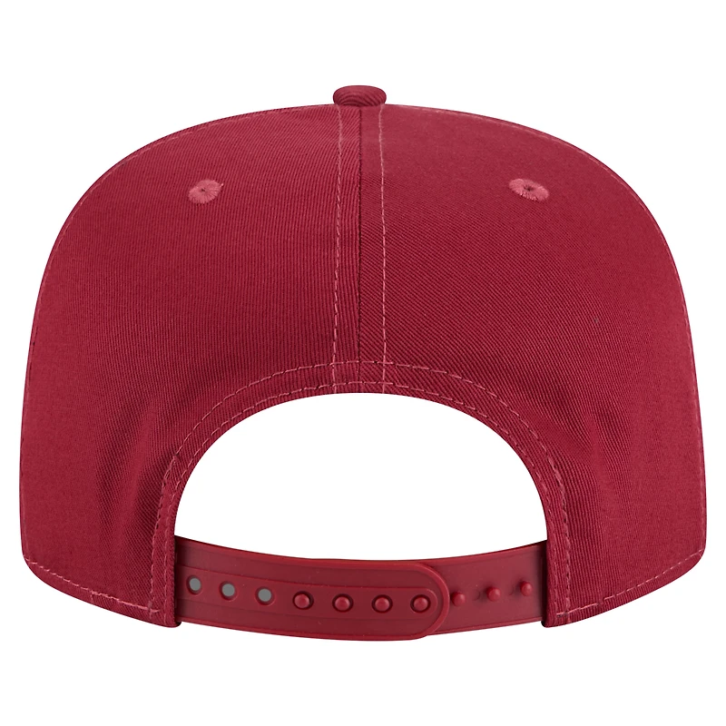 Men's New Era Crimson Alabama Crimson Tide Adventure Team Text Golfer Snapback Hat