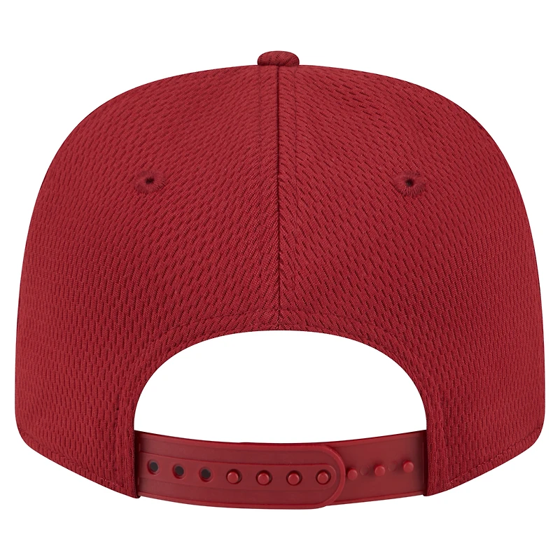 Men's New Era Crimson Alabama Crimson Tide Patched 9SEVENTY Stretch-Snap Adjustable Hat