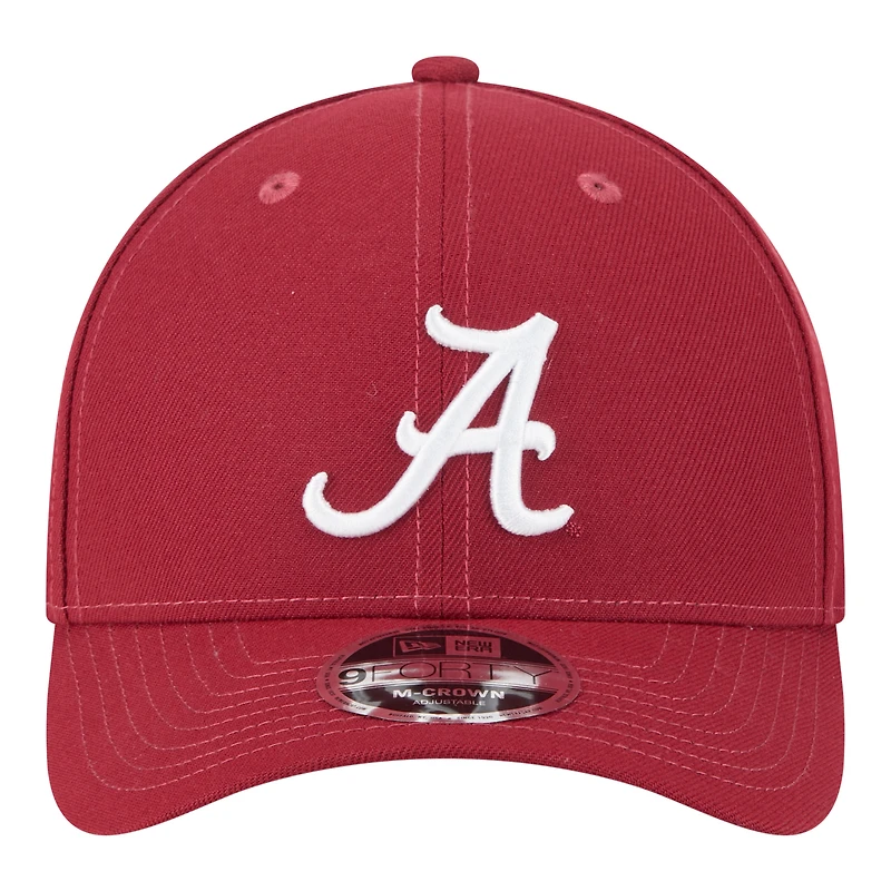 Casquette ajustable 9FORTY M-Crown de l'équipe Crimson Tide de l'Alabama New Era pour homme