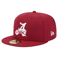Casquette ajustée 59FIFTY Crimson Alabama Vault pour homme de New Era