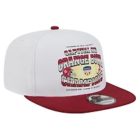 Casquette New Era blanche/cramoisie Alabama Crimson Tide Retro 2018 Orange Bowl Champions 9FIFTY A-Frame Snapback pour homme