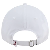 Casquette ajustable New Era Alabama Crimson Tide Fan 9TWENTY pour homme, blanche