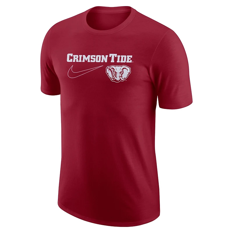 T-shirt Nike Crimson Alabama Tide Swoosh Max90 pour homme