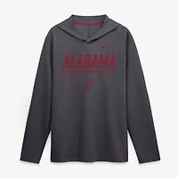 Haut à capuche léger manches longues Nike Crimson Alabama Tide 2026 Sideline pour homme