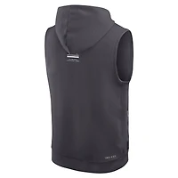 Men's Nike  Anthracite Alabama Crimson Tide 2026 Sideline Sleeveless Dri-FIT Hoodie