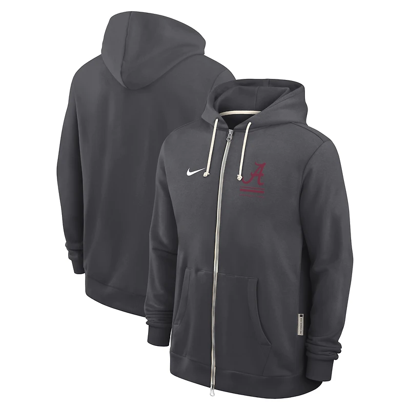 Sweat à capuche zippé Nike Crimson Alabama Tide 2026 Sideline Standard Issue Dri-FIT pour homme