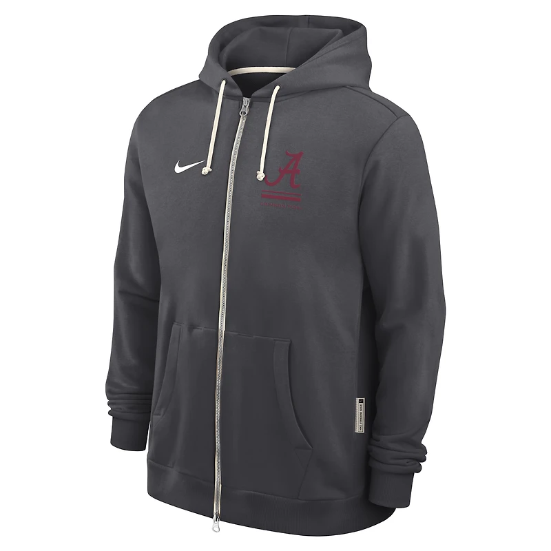 Men's Nike  Crimson Alabama Tide 2026 Sideline Standard Issue Dri-FIT Full-Zip Hoodie