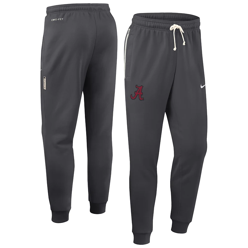 Men's Nike Anthracite Alabama Crimson Tide Sideline Standard Issue Dri-FIT Taper Pants