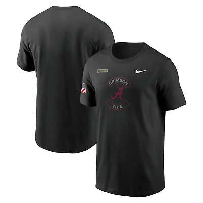 Men's Nike Black Alabama Crimson Tide 2025 Military Appreciation Dri-FIT T-Shirt