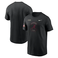 T-shirt Nike Dri-FIT noir Alabama Crimson Tide 2025 Military Appreciation pour homme