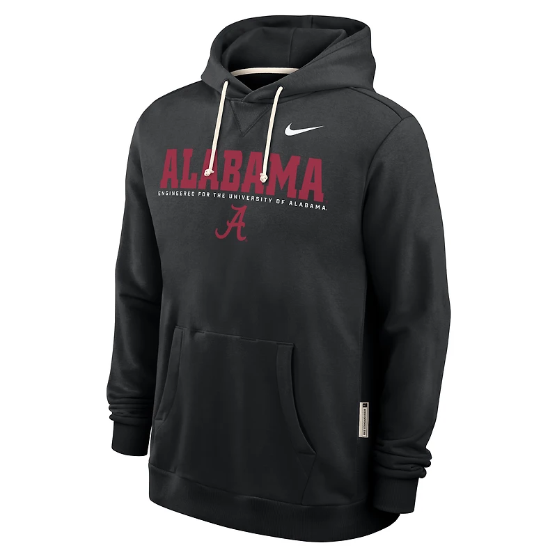 Sweat à capuche Nike Dri-FIT noir Alabama Crimson Tide 2025 Sideline Standard Issue pour homme