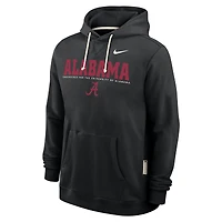 Sweat à capuche Nike Dri-FIT noir Alabama Crimson Tide 2025 Sideline Standard Issue pour homme
