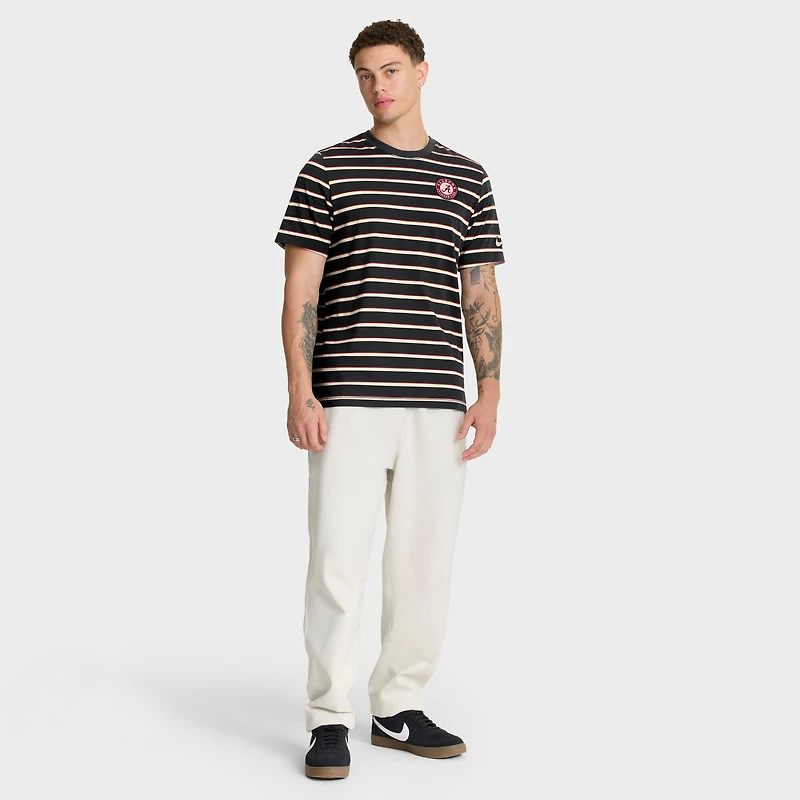 Men's Nike Black Alabama Crimson Tide Athletic Prep Legacy Summit Stripe T-Shirt