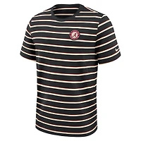 T-shirt Nike noir Alabama Crimson Tide Athletic Prep Legacy Summit Stripe pour homme