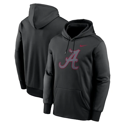 Sweat à capuche en polaire Nike Alabama Crimson Tide Color Pop Performance pour homme, noir, noir