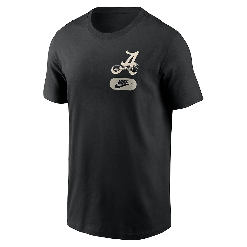 T-shirt Nike noir Alabama Crimson Tide pour homme