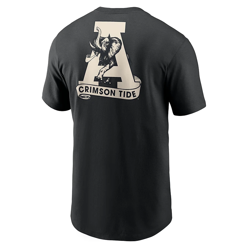 T-shirt Nike noir Alabama Crimson Tide pour homme