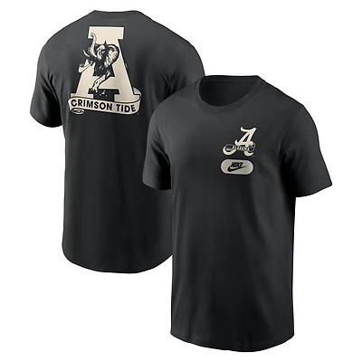 T-shirt Nike noir Alabama Crimson Tide pour homme