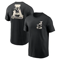 T-shirt Nike noir Alabama Crimson Tide pour homme