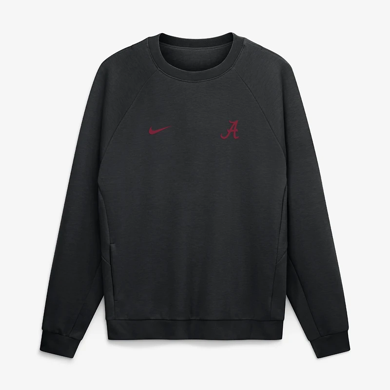 Sweat-shirt raglan Nike Dri-FIT Premium Performance noir Alabama Crimson Tide pour homme