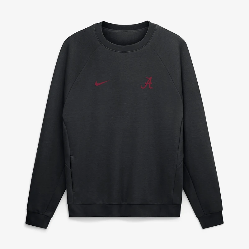 Sweat-shirt raglan Nike Dri-FIT Premium Performance noir Alabama Crimson Tide pour homme