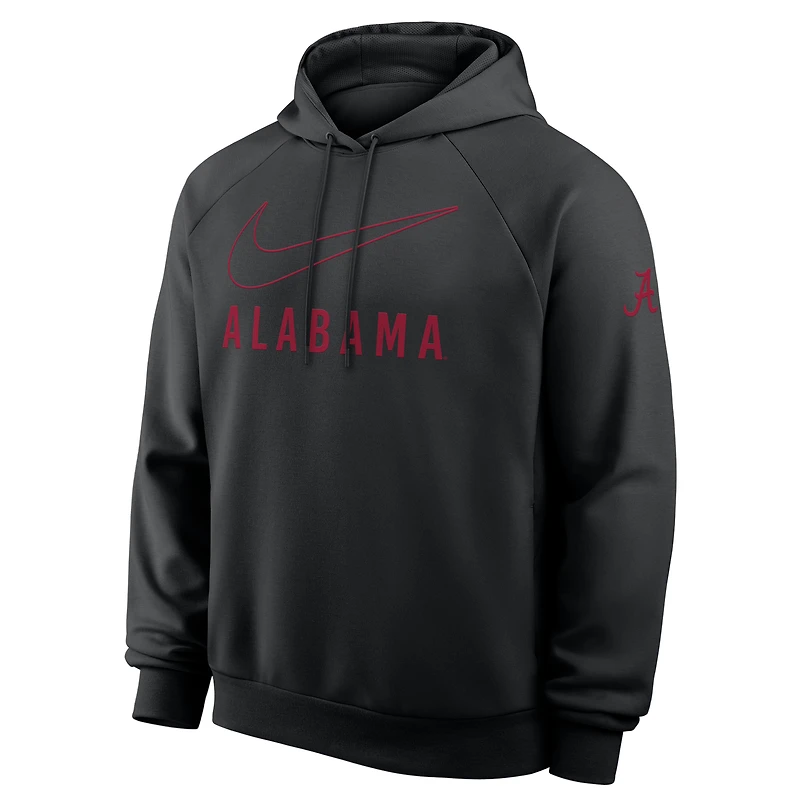 Men's Nike Black Alabama Crimson Tide Premium Raglan Dri-FIT Hoodie