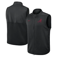 Men's Nike Black Alabama Crimson Tide Primetime Victory Performance Full-Zip Vest