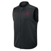 Men's Nike Black Alabama Crimson Tide Primetime Victory Performance Full-Zip Vest