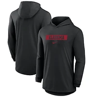 Men's Nike  Black Alabama Crimson Tide Sideline Dri-FIT Hoodie T-Shirt