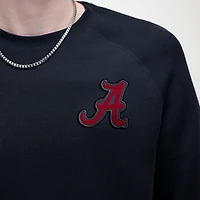 Sweat-shirt Nike Tech Fleece Raglan noir Alabama Crimson Tide pour homme