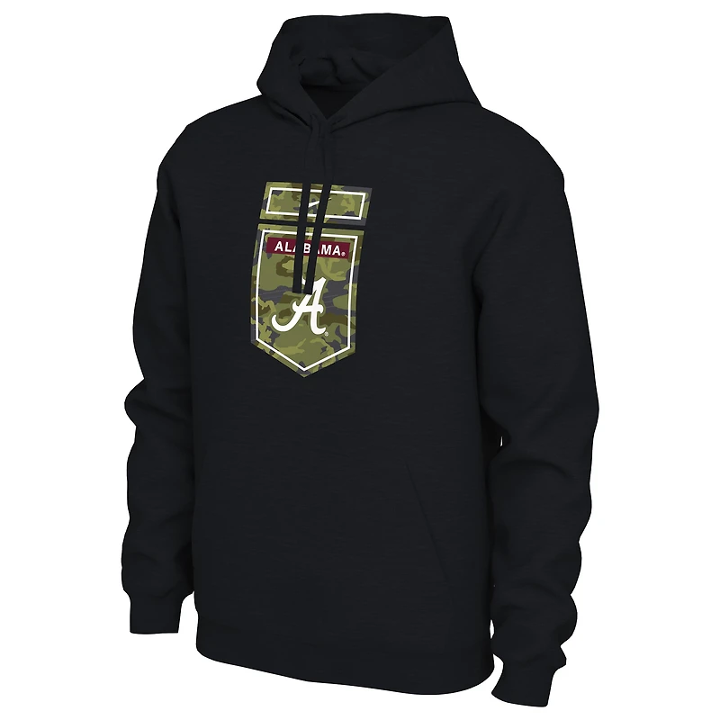 Men's Nike Black Alabama Crimson Tide Veterans Camo Pullover Hoodie