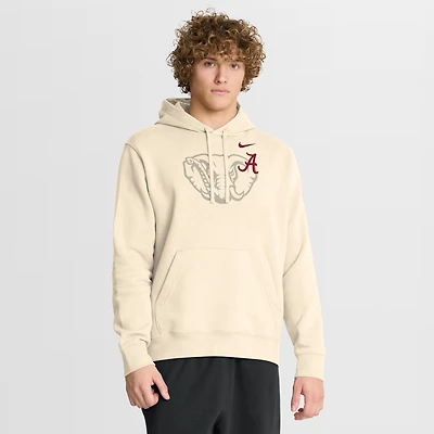 Men's Nike Cream Alabama Crimson Tide Campus Shadow Hoodie
