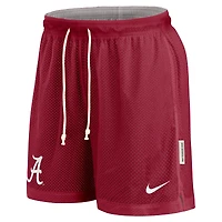 Men's Nike Crimson/Gray Alabama Crimson Tide Courtside Standard Issue Dri-FIT Reversible Shorts