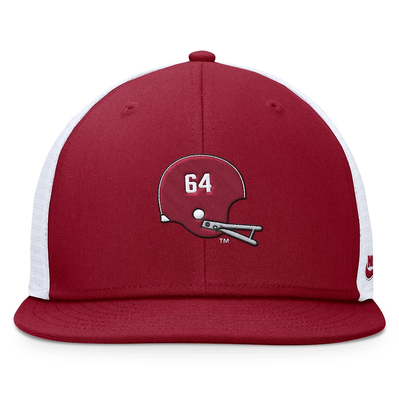 Casquette Snapback Nike Alabama Crimson Tide Legacy Pro pour homme, couleur cramoisie/blanche