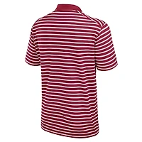 Men's Nike Crimson/White Alabama Crimson Tide Primetime Victory Striped Dri-FIT Polo