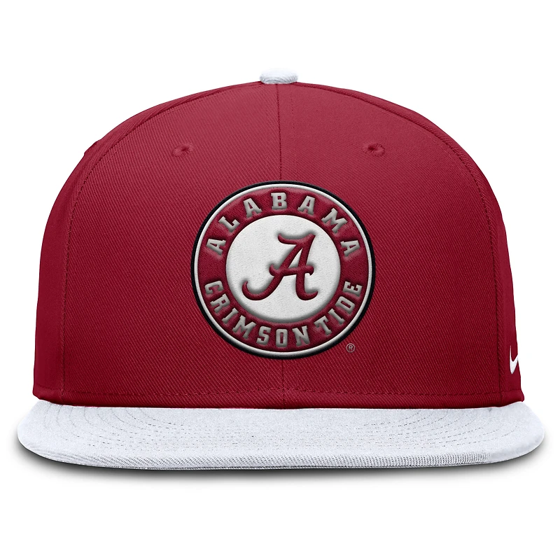 Men's Nike Crimson/White Alabama Crimson Tide Two-Tone Primetime Performance Fitted Hat