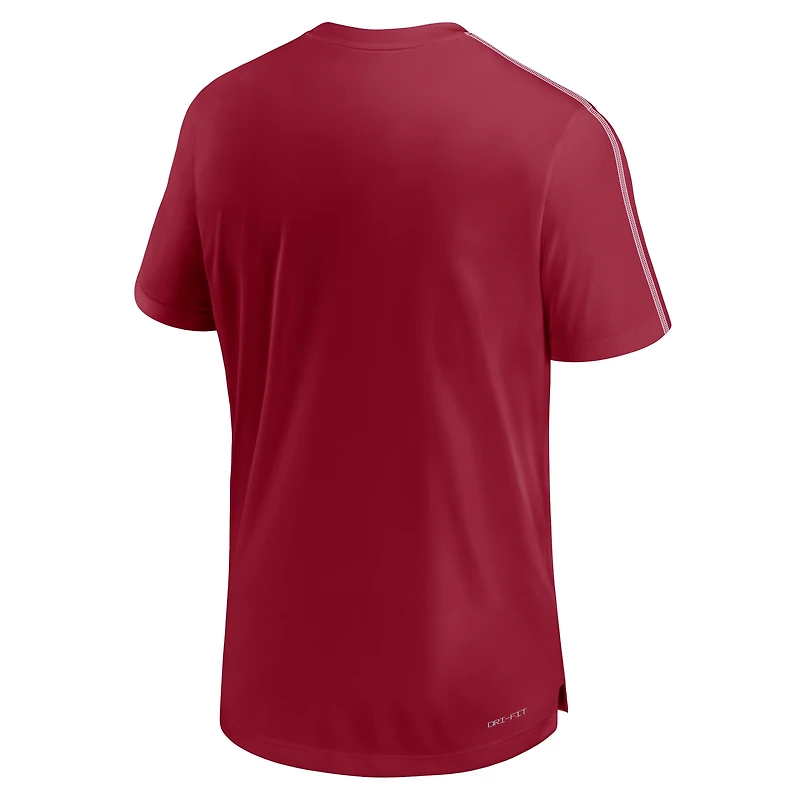 Haut de performance Nike Crimson Alabama Tide 2024 Sideline Coach pour homme
