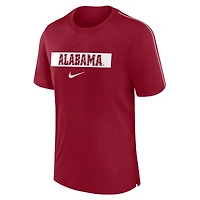 T-shirt Nike Crimson Alabama Tide 2024 Sideline Player Performance Tri-Blend pour homme
