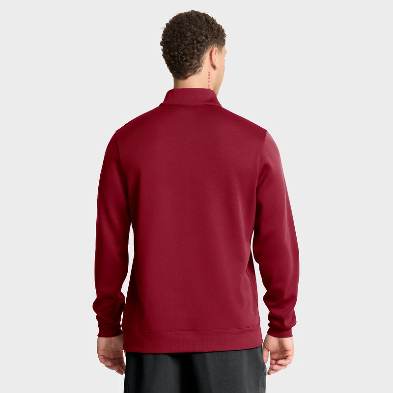 Pull Nike Crimson Alabama Tide 2025 Coaches Premium Dri-FIT à demi-zip pour homme