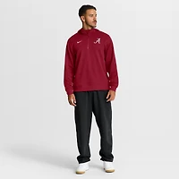 Men's Nike Crimson Alabama Tide 2025 Coaches Premium Dri-FIT Quarter-Zip Hoodie