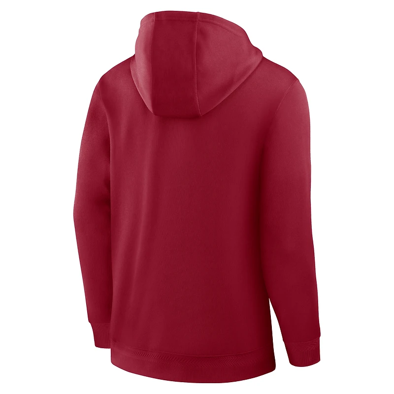 Men's Nike Crimson Alabama Tide 2025 Coaches Premium Dri-FIT Quarter-Zip Hoodie