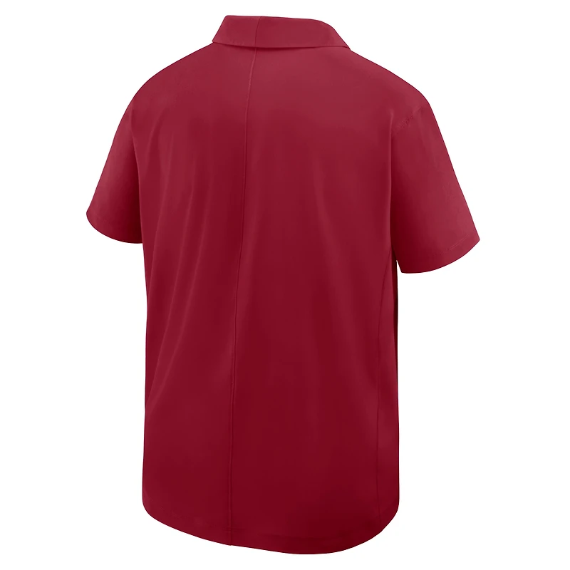 Polo Nike Crimson Alabama Tide 2025 pour homme