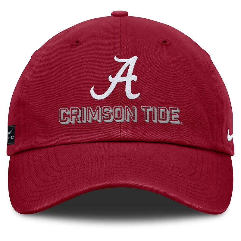Casquette ajustable Nike Crimson Alabama Crimson Tide 2025 On-Field Club pour homme